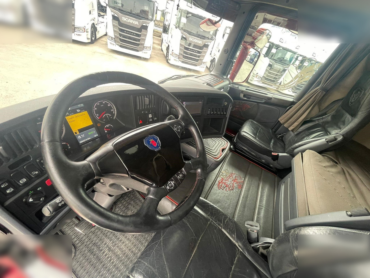 Konteinerveduk/ Tõstukiga veoauto SCANIA R560: pilt 6