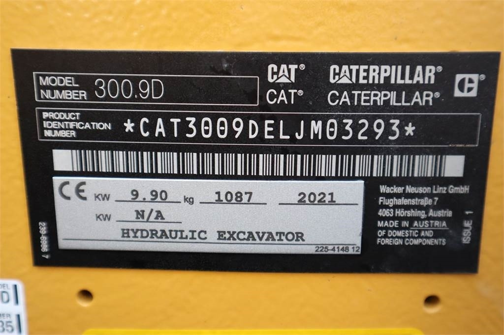 CAT 300.9D NEW, Valid inspection, *Guarantee! Hydr Qui  liising CAT 300.9D NEW, Valid inspection, *Guarantee! Hydr Qui: pilt 6