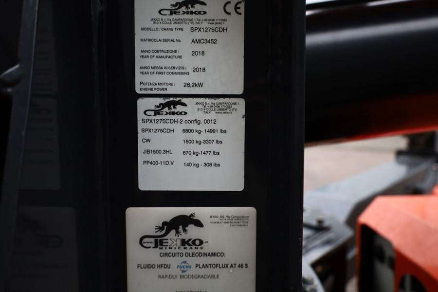 Jekko SPX1275CDH Valid inspection, *Guarantee! Diesel/El - Roomikkraana: pilt 5 Jekko SPX1275CDH Valid inspection, *Guarantee! Diesel/El - Roomikkraana: pilt 5