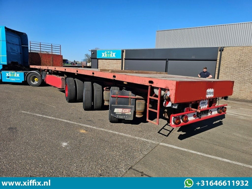 ES-GE 3-ass. Vlakke dubbel 2x uitschuifbare oplegger / 3x gestuurd - Platvorm/ Madelpoolhaagis: pilt 4 ES-GE 3-ass. Vlakke dubbel 2x uitschuifbare oplegger / 3x gestuurd - Platvorm/ Madelpoolhaagis: pilt 4
