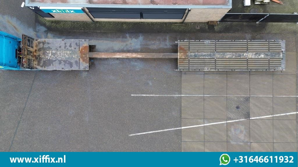ES-GE 3-ass. Vlakke uitschuifbare Mega oplegger / Naloop gestuurd - Platvorm/ Madelpoolhaagis: pilt 3 ES-GE 3-ass. Vlakke uitschuifbare Mega oplegger / Naloop gestuurd - Platvorm/ Madelpoolhaagis: pilt 3