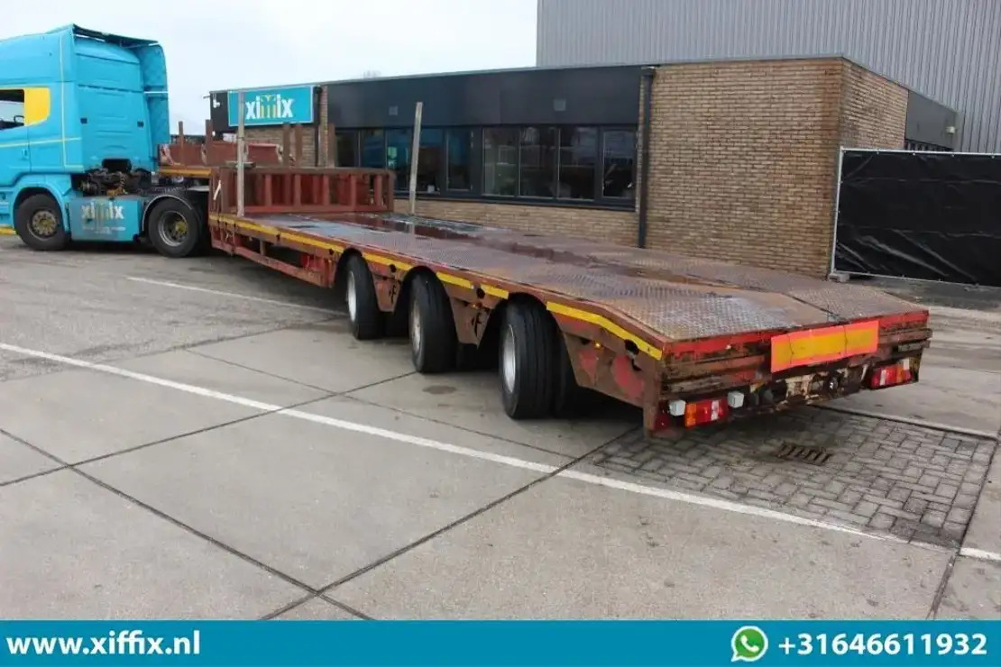 Faymonville 3-ass. dubbel 2x uitschuifbare Semi-Dieplader / 3x gestuurd / 13607  - Madal platvormpoolhaagis: pilt 4 Faymonville 3-ass. dubbel 2x uitschuifbare Semi-Dieplader / 3x gestuurd / 13607  - Madal platvormpoolhaagis: pilt 4