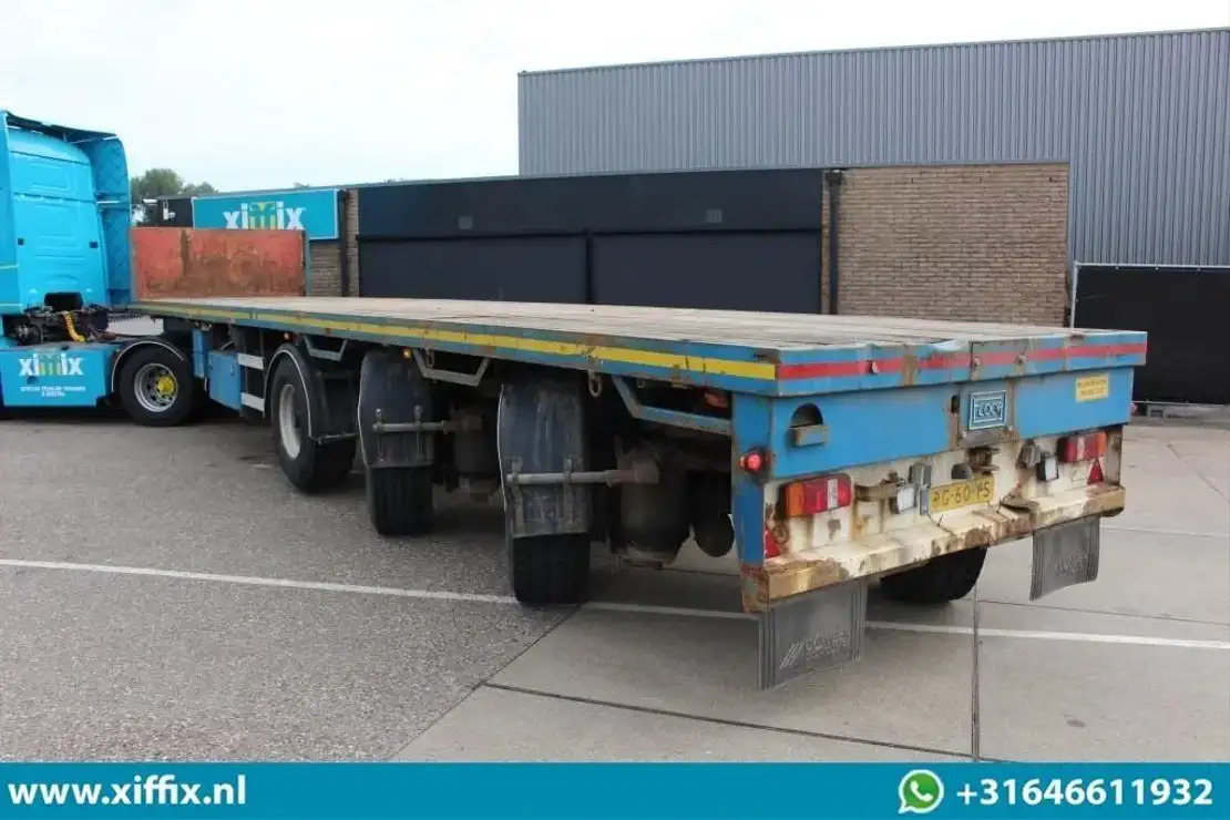 Floor 3-ass. Vlakke uitschuifbare oplegger / 2x gestuurd / 13907 - Platvorm/ Madelpoolhaagis: pilt 3 Floor 3-ass. Vlakke uitschuifbare oplegger / 2x gestuurd / 13907 - Platvorm/ Madelpoolhaagis: pilt 3