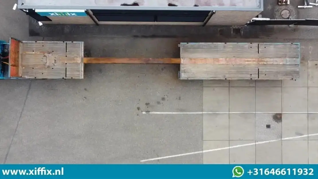 Floor 3-ass. Vlakke uitschuifbare oplegger / 2x gestuurd / 13907 - Platvorm/ Madelpoolhaagis: pilt 2 Floor 3-ass. Vlakke uitschuifbare oplegger / 2x gestuurd / 13907 - Platvorm/ Madelpoolhaagis: pilt 2