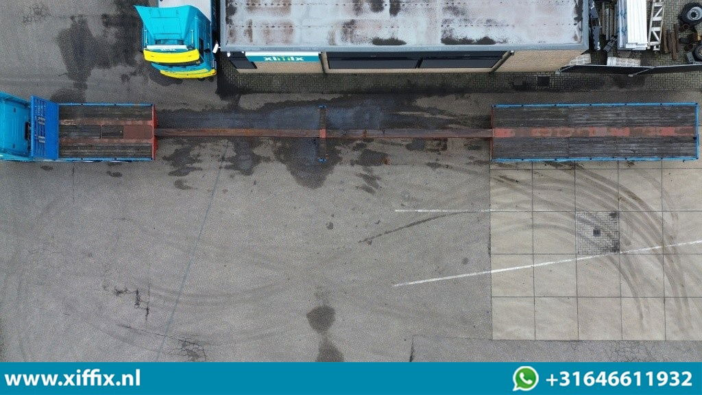 Lako 3-ass. Vlakke dubbel 2x uitschuifbare oplegger / 3x gestuurd - Platvorm/ Madelpoolhaagis: pilt 3 Lako 3-ass. Vlakke dubbel 2x uitschuifbare oplegger / 3x gestuurd - Platvorm/ Madelpoolhaagis: pilt 3