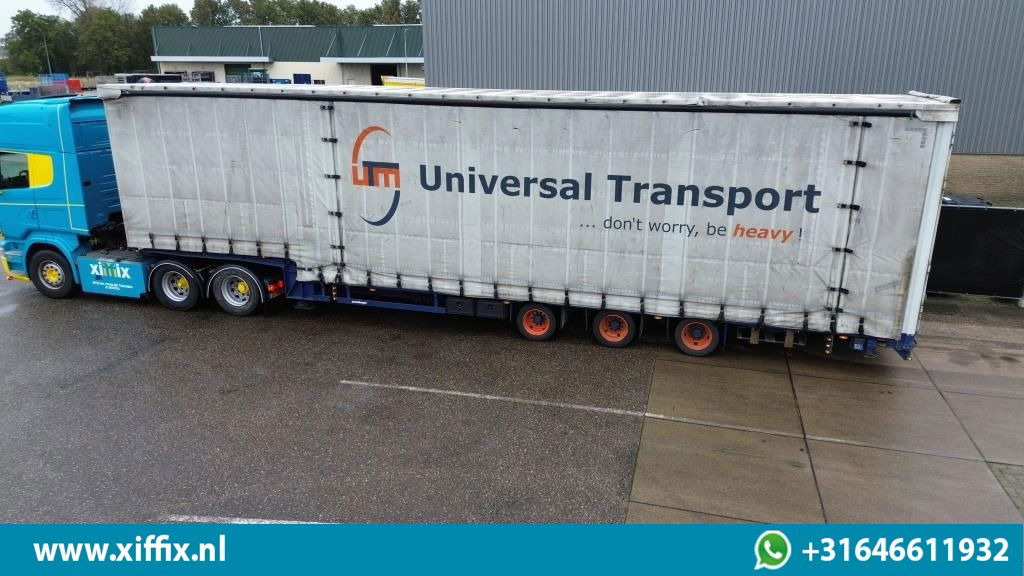 Meusburger 3-ass. Mega Semi dieplader met huifopbouw - Madal platvormpoolhaagis: pilt 2 Meusburger 3-ass. Mega Semi dieplader met huifopbouw - Madal platvormpoolhaagis: pilt 2