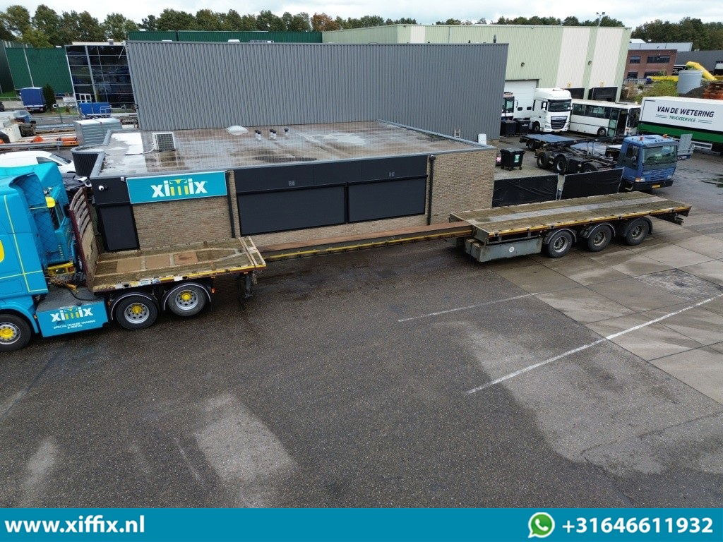 Meusburger 3-ass. Vlakke uitschuifbare oplegger / 3x gestuurd - Platvorm/ Madelpoolhaagis: pilt 1 Meusburger 3-ass. Vlakke uitschuifbare oplegger / 3x gestuurd - Platvorm/ Madelpoolhaagis: pilt 1