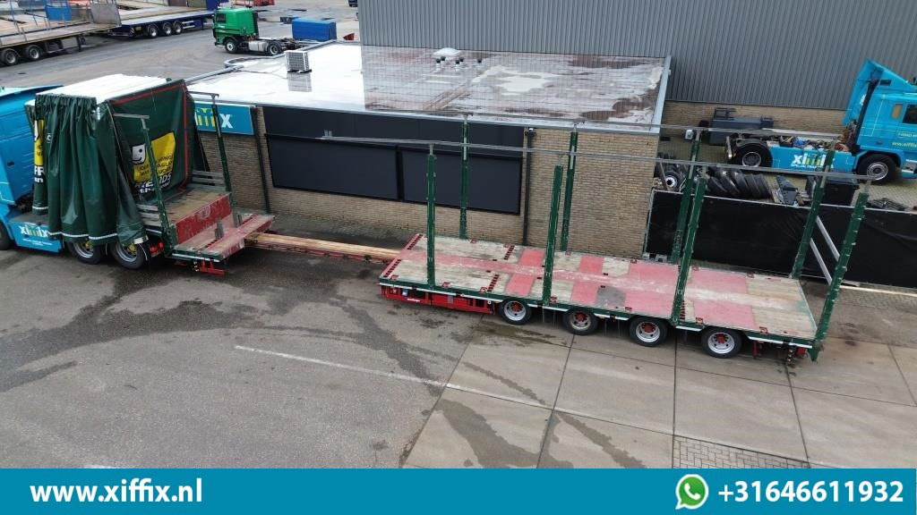Meusburger 4-ass. Uitschuifbare semi dieplader met huifopbouw / 2x Naloop gestuu - Madal platvormpoolhaagis: pilt 3 Meusburger 4-ass. Uitschuifbare semi dieplader met huifopbouw / 2x Naloop gestuu - Madal platvormpoolhaagis: pilt 3