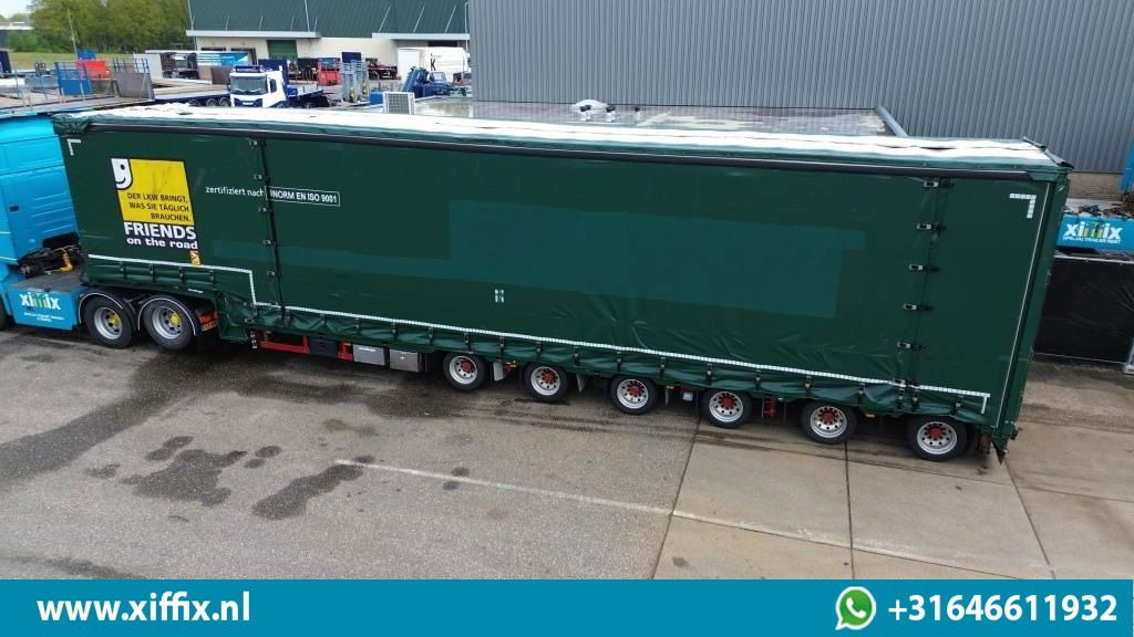 Meusburger 6-ass. Semi dieplader met elektrische huifopbouw / 3x naloop gestuurd - Madal platvormpoolhaagis: pilt 2 Meusburger 6-ass. Semi dieplader met elektrische huifopbouw / 3x naloop gestuurd - Madal platvormpoolhaagis: pilt 2