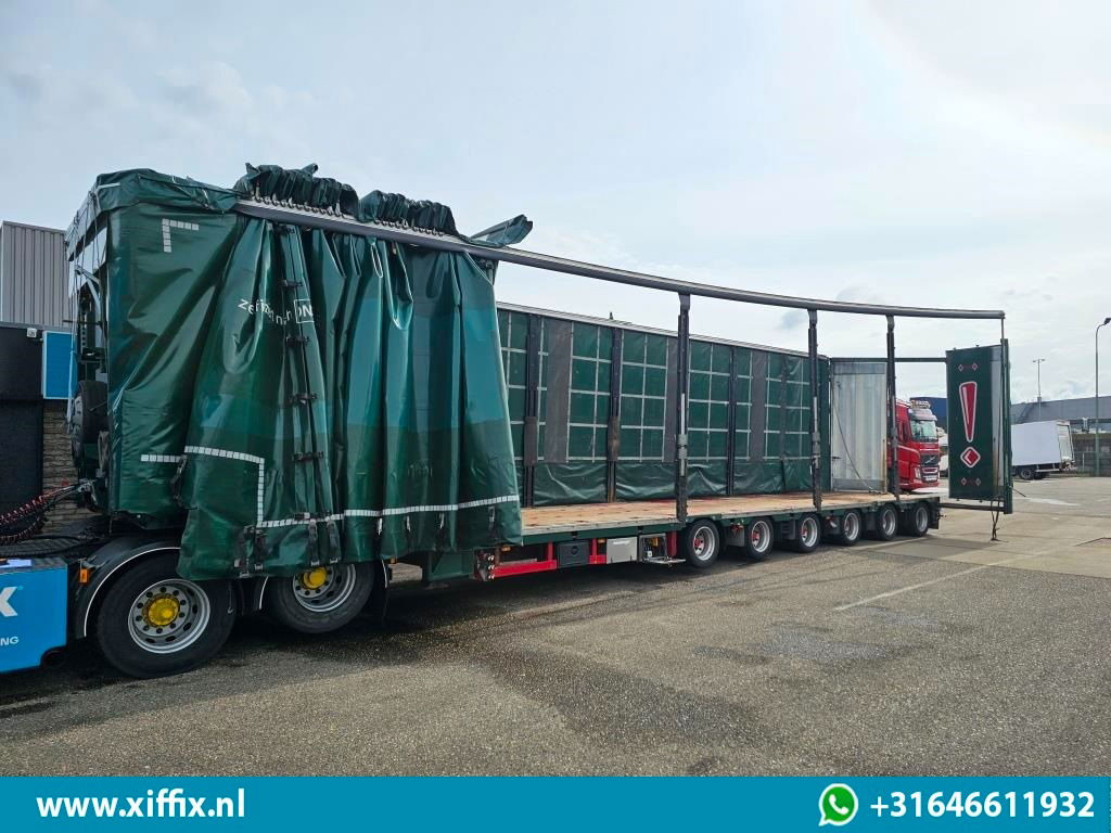 Meusburger 6-ass. Semi dieplader met elektrische huifopbouw / 3x naloop gestuurd - Madal platvormpoolhaagis: pilt 4 Meusburger 6-ass. Semi dieplader met elektrische huifopbouw / 3x naloop gestuurd - Madal platvormpoolhaagis: pilt 4