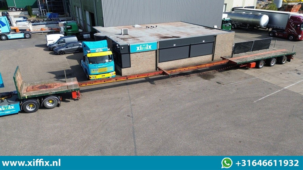 Nooteboom 3-ass. Vlakke dubbel 2x uitschuifbare oplegger / 3x gestuurd - Platvorm/ Madelpoolhaagis: pilt 1 Nooteboom 3-ass. Vlakke dubbel 2x uitschuifbare oplegger / 3x gestuurd - Platvorm/ Madelpoolhaagis: pilt 1