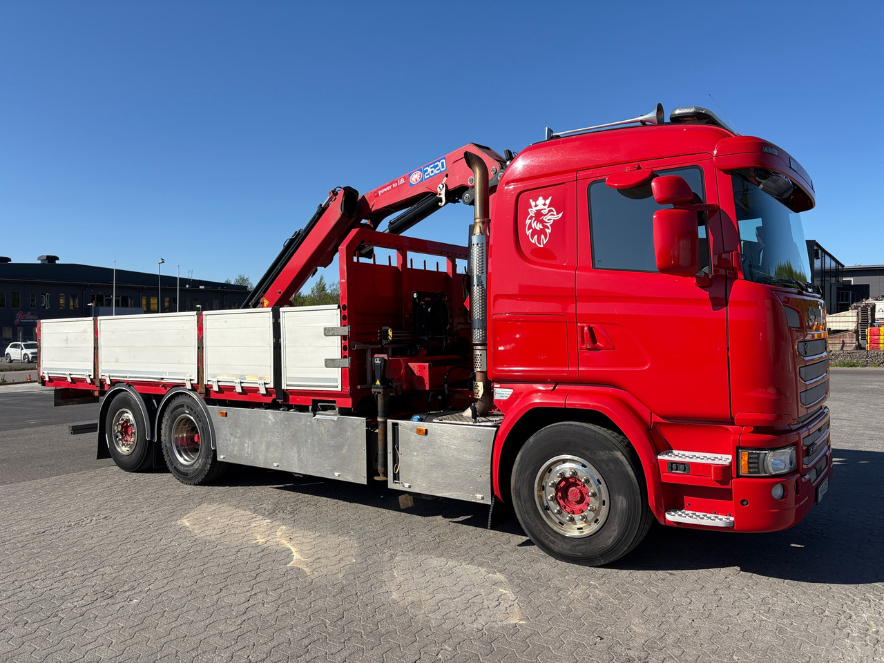 Scania G450LB6X2 - Kraanaga veoauto: pilt 1 Scania G450LB6X2 - Kraanaga veoauto: pilt 1