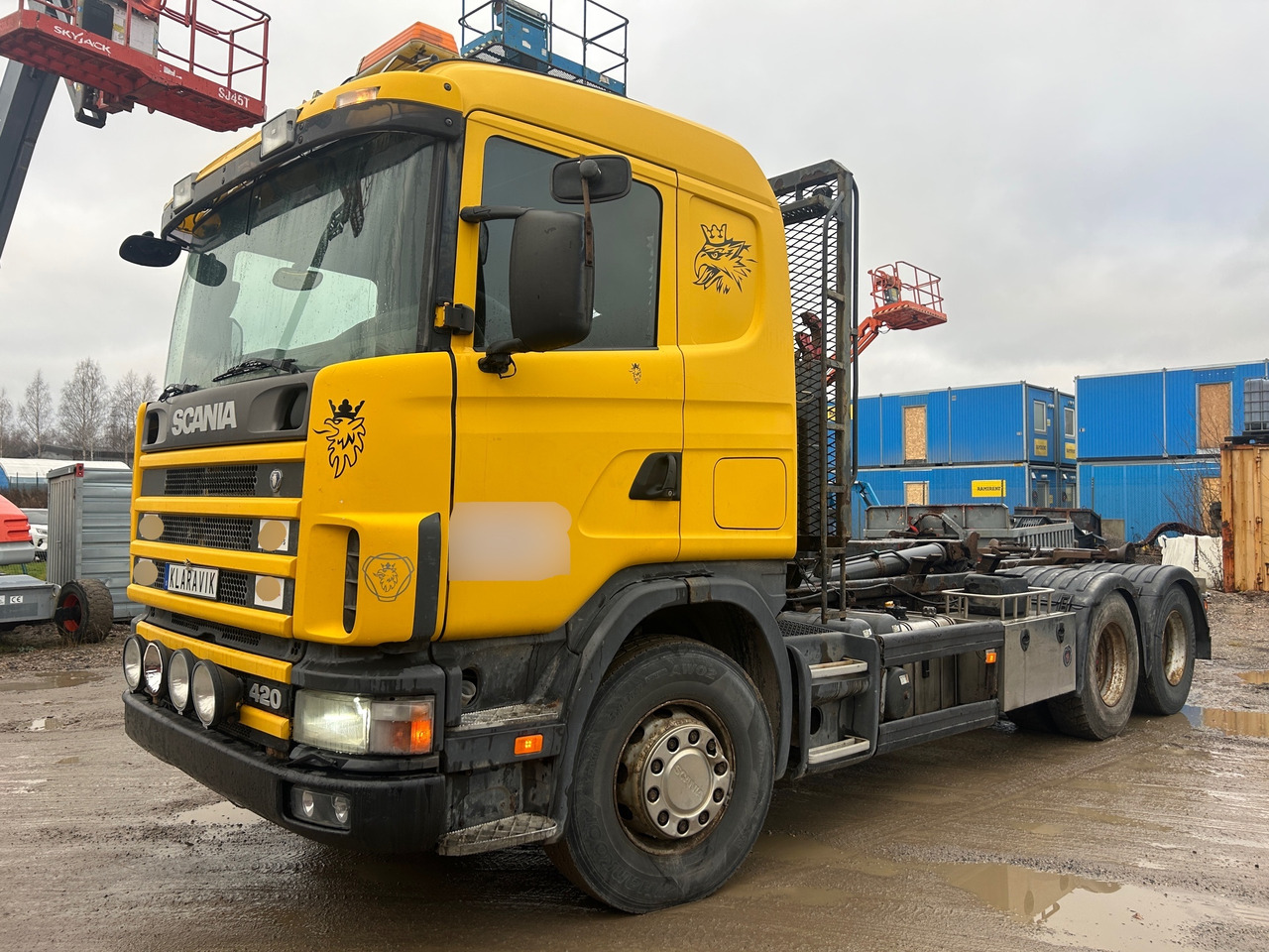 Scania R124GB6X2 - Konkstõstukiga veoauto: pilt 1 Scania R124GB6X2 - Konkstõstukiga veoauto: pilt 1