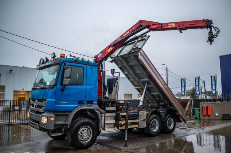 Mercedes ACTROS 3344 AK - HMF 1643 Z2 - Kallurauto, Kraanaga veoauto: pilt 1 Mercedes ACTROS 3344 AK - HMF 1643 Z2 - Kallurauto, Kraanaga veoauto: pilt 1