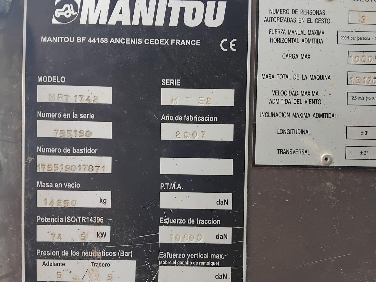 Teleskooplaadur MANITOU MRT1742: pilt 18