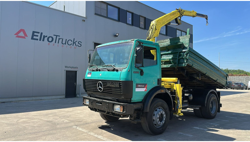 Mercedes-Benz SK 1722 (4X4 / LAMES / GRAND PONT / GRUE / TRES PROPRE / BIG HUB / STEEL SUSP. / V6) - Kallurauto, Kraanaga veoauto: pilt 1 Mercedes-Benz SK 1722 (4X4 / LAMES / GRAND PONT / GRUE / TRES PROPRE / BIG HUB / STEEL SUSP. / V6) - Kallurauto, Kraanaga veoauto: pilt 1