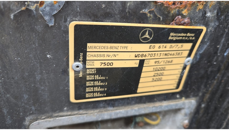 Linnaliini buss Mercedes-Benz Vario 614 (BELGIAN BUS / 34 SEATS / MANUAL PUMP / LAMES / STEEL SUSP.): pilt 14