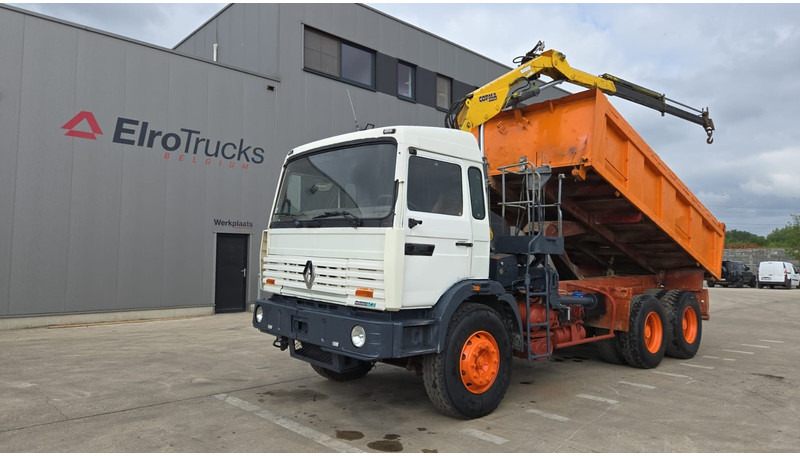 Renault G 300 Manager (POMPE MANUELLE / GRUE COPMA 90.2 / LAMES / 6X4 / GRAND PONT) - Kallurauto, Kraanaga veoauto: pilt 1 Renault G 300 Manager (POMPE MANUELLE / GRUE COPMA 90.2 / LAMES / 6X4 / GRAND PONT) - Kallurauto, Kraanaga veoauto: pilt 1