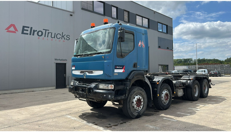 Renault KERAX 420 (8X4 / GRAND PONT / LAMES / BOITE MANUELLE / BONNE ETAT) - Kabiinišassiiga veoauto: pilt 1 Renault KERAX 420 (8X4 / GRAND PONT / LAMES / BOITE MANUELLE / BONNE ETAT) - Kabiinišassiiga veoauto: pilt 1