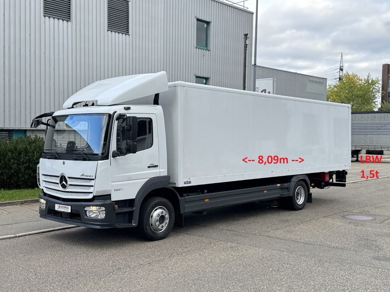 Mercedes-Benz Atego 1227L Koffer 8m LBW Klima Diff. Sperre - Kasti veoauto: pilt 1 Mercedes-Benz Atego 1227L Koffer 8m LBW Klima Diff. Sperre - Kasti veoauto: pilt 1
