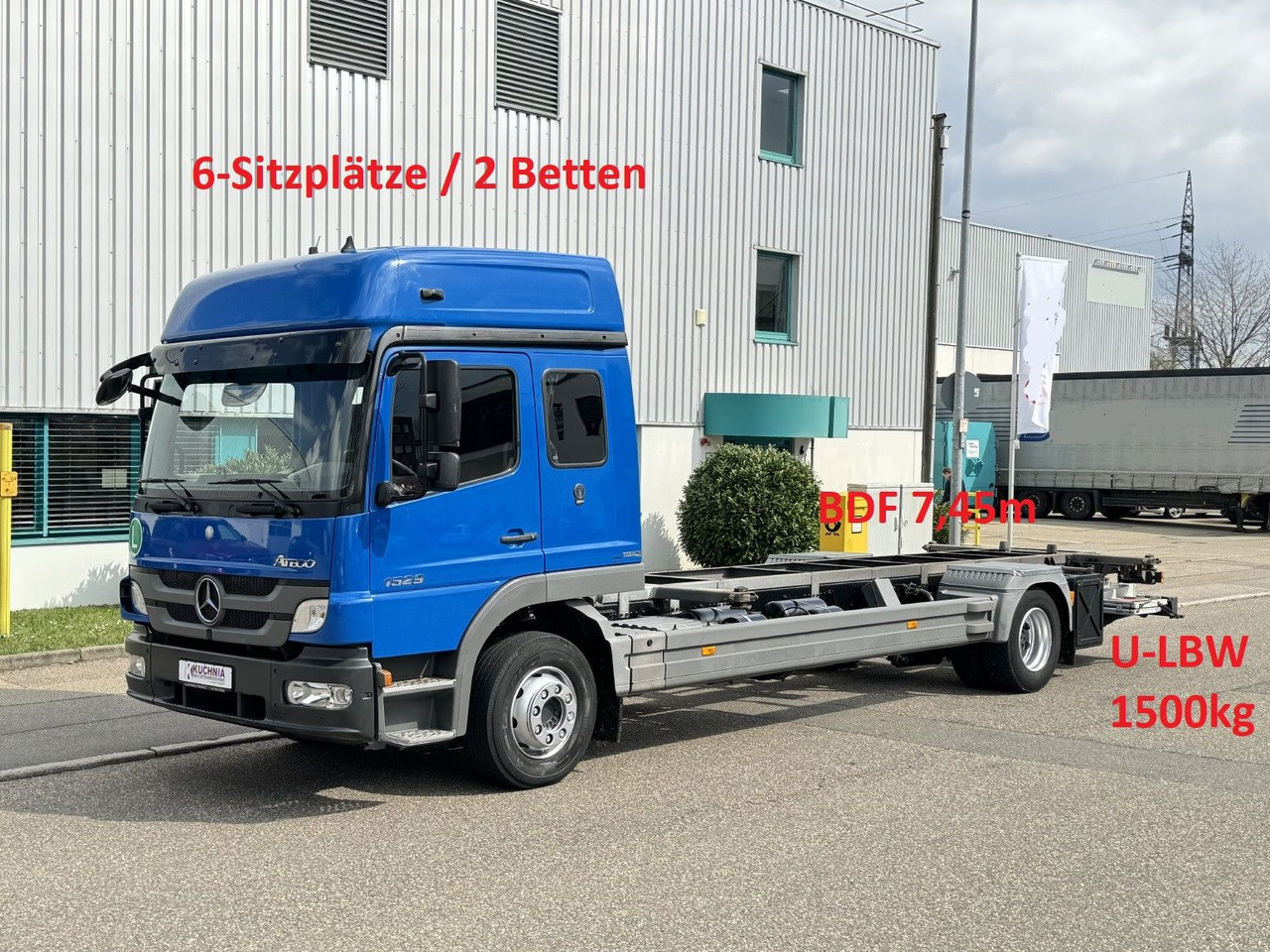 Mercedes-Benz Atego 1529 LL BDF 6-Sitze Umzug u-LBW Gr-Haus - Konteinerveduk/ Tõstukiga veoauto: pilt 1 Mercedes-Benz Atego 1529 LL BDF 6-Sitze Umzug u-LBW Gr-Haus - Konteinerveduk/ Tõstukiga veoauto: pilt 1