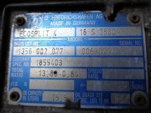 DAF ZF 16S2530 TO DAF - Käigukast - Veoauto: pilt 2 DAF ZF 16S2530 TO DAF - Käigukast - Veoauto: pilt 2