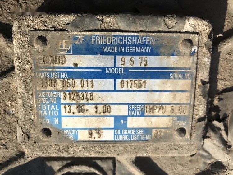 Volvo ECOMID ZF 9S 75 Volvo FL6 - Käigukast - Veoauto: pilt 3 Volvo ECOMID ZF 9S 75 Volvo FL6 - Käigukast - Veoauto: pilt 3
