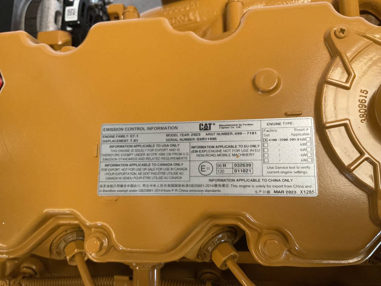 Caterpillar C7.1 - Mootor: pilt 4 Caterpillar C7.1 - Mootor: pilt 4