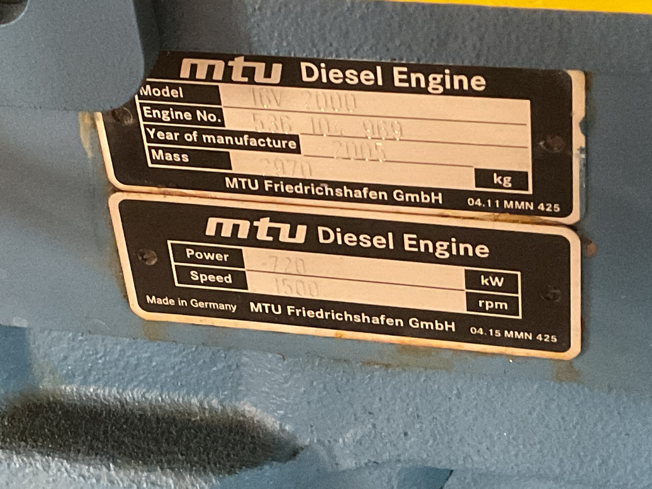 MTU 16V2000, 900KVA generatorset. Like brand new. Low standby hours - Generaatorikomplekt: pilt 4 MTU 16V2000, 900KVA generatorset. Like brand new. Low standby hours - Generaatorikomplekt: pilt 4
