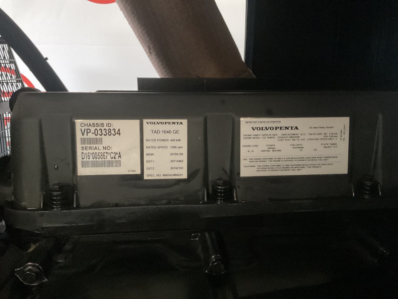 Volvo 500KVA, Generatorset. Like brand new. 98 Running hours since new! - Generaatorikomplekt: pilt 3 Volvo 500KVA, Generatorset. Like brand new. 98 Running hours since new! - Generaatorikomplekt: pilt 3