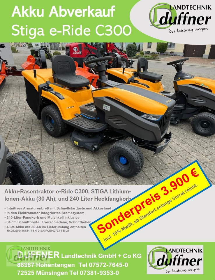 Stiga Stiga e-Ride C300 - Muruniiduk: pilt 2 Stiga Stiga e-Ride C300 - Muruniiduk: pilt 2