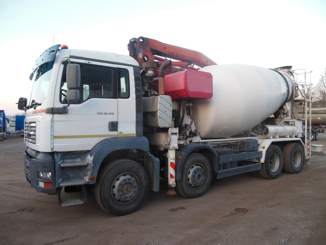 MAN TGA 35.410, 8X4, MIX + PUMPE 24M - Autobetoonisegisti: pilt 2 MAN TGA 35.410, 8X4, MIX + PUMPE 24M - Autobetoonisegisti: pilt 2