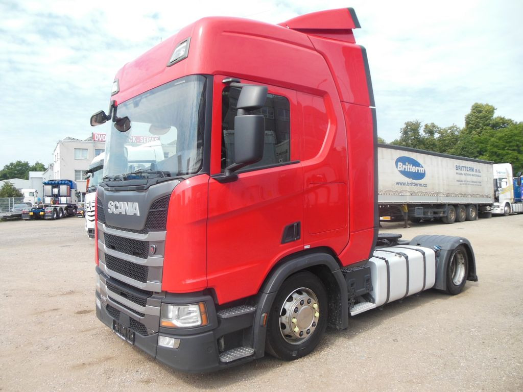 Scania R450 LOWDECK, RETARDER, STANDKLIMA, VOLL LUFT - Sadulveok: pilt 1 Scania R450 LOWDECK, RETARDER, STANDKLIMA, VOLL LUFT - Sadulveok: pilt 1