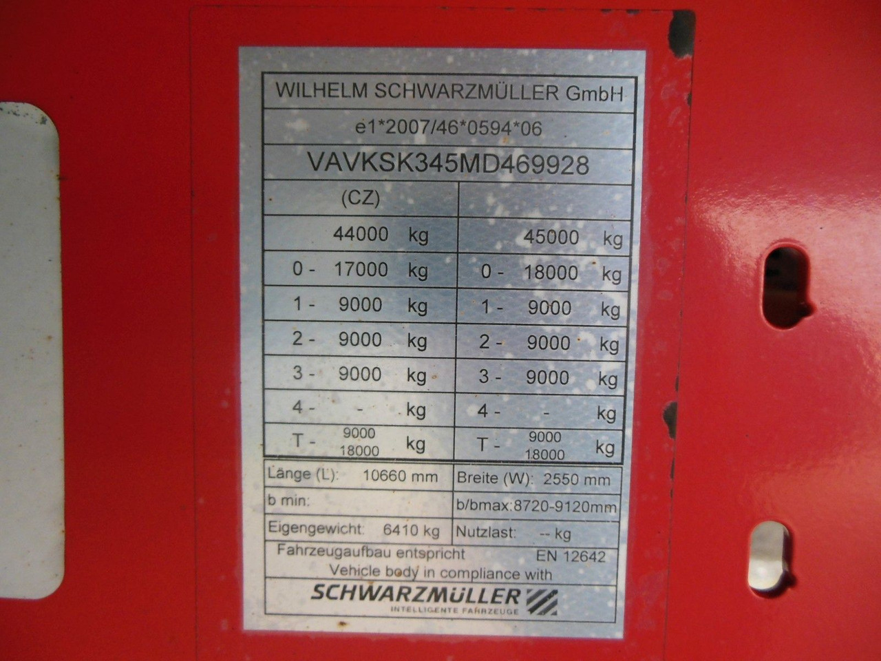 Kallur-poolhaagis Schwarzmüller KIS 3/E, SAF, 49M3, ACHSEN 9 TONE, TOP: pilt 23