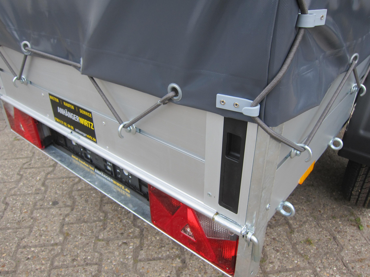 Aluliner Planen Anhänger GT 750 201x101x120cm +Hochplane aero grau (XS) 750kg - Auto järelhaagis: pilt 5 Aluliner Planen Anhänger GT 750 201x101x120cm +Hochplane aero grau (XS) 750kg - Auto järelhaagis: pilt 5