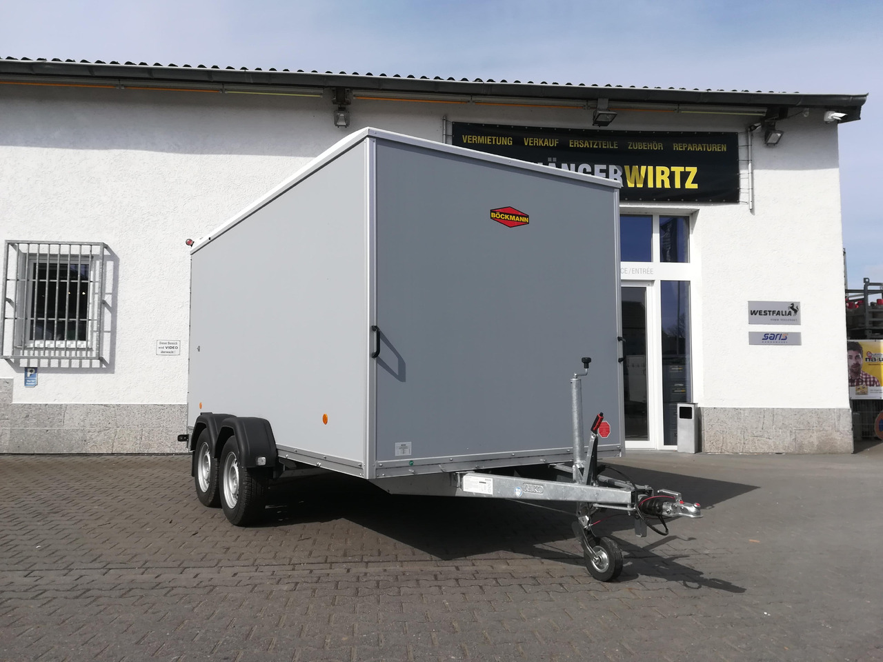 Böckmann Koffer KT 4018/27 M grau 400x185x182cm (XL) 2700kg - Furgoonjärelhaagis: pilt 3 Böckmann Koffer KT 4018/27 M grau 400x185x182cm (XL) 2700kg - Furgoonjärelhaagis: pilt 3