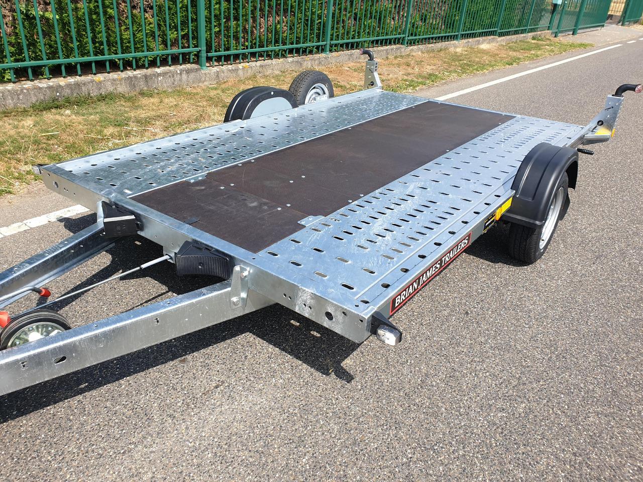 Ehitustehnika haagis Brian James A2 Transporter 320x180cm ausziehbare Rampen 190cm Stützen greyline 1500kg Abverkauf: pilt 6