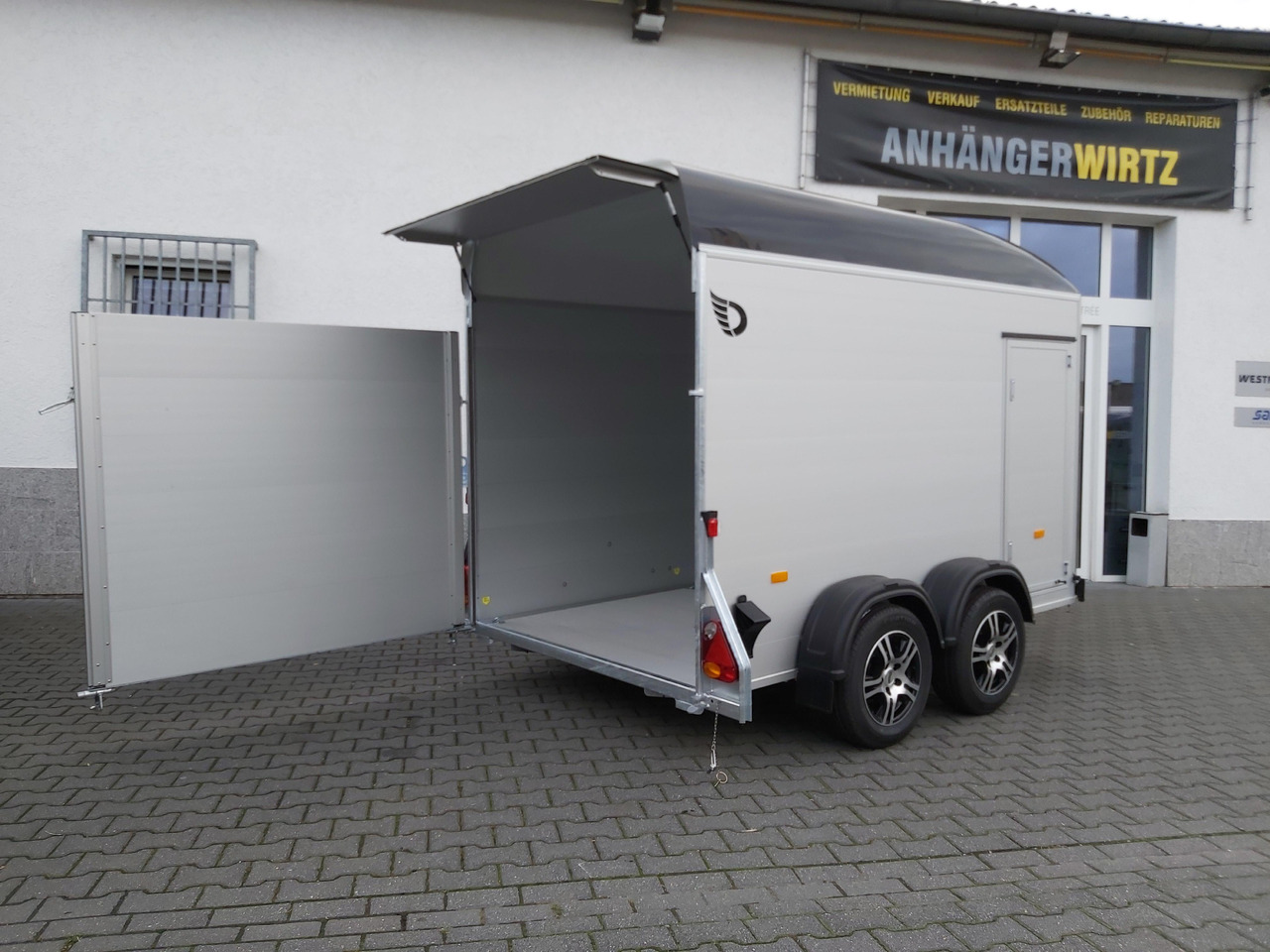 Furgoonjärelhaagis Cargo Roadster 500 312x167x199cm Alu Poly black Seitentür Alufelgen dark Pullman 100 km/H 2000kg: pilt 6