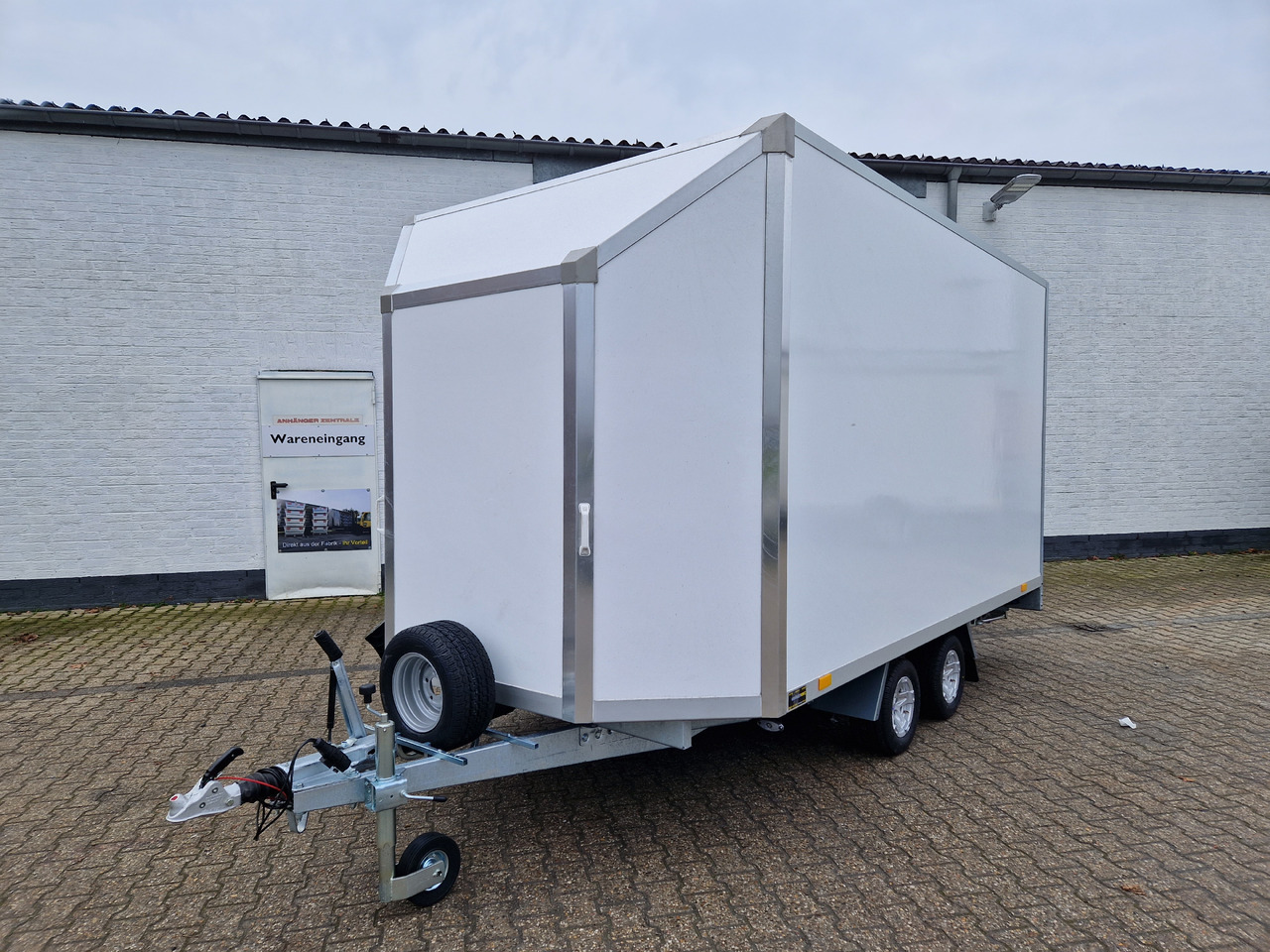 Toitlustus haagis Koffer Hochlader FC2024HTL Messe 400x200x200cm aerodynamisch 10" Alufelgen (XL) 2000kg 100 km/H: pilt 13