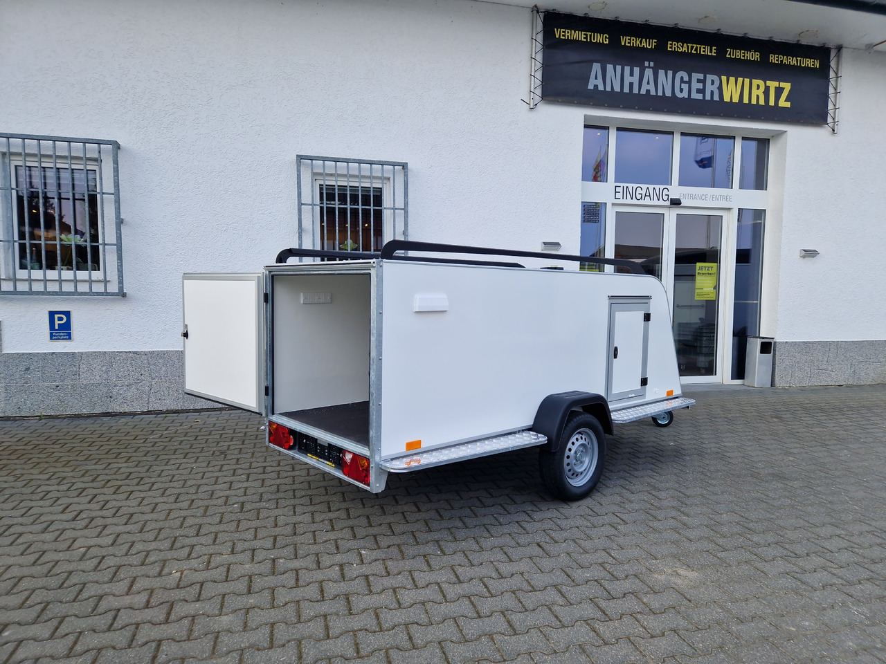 Furgoonjärelhaagis Kofferanhänger TF5 S Midi 300x110x90cm aero Seitentür IL 100km/H 750kg: pilt 9