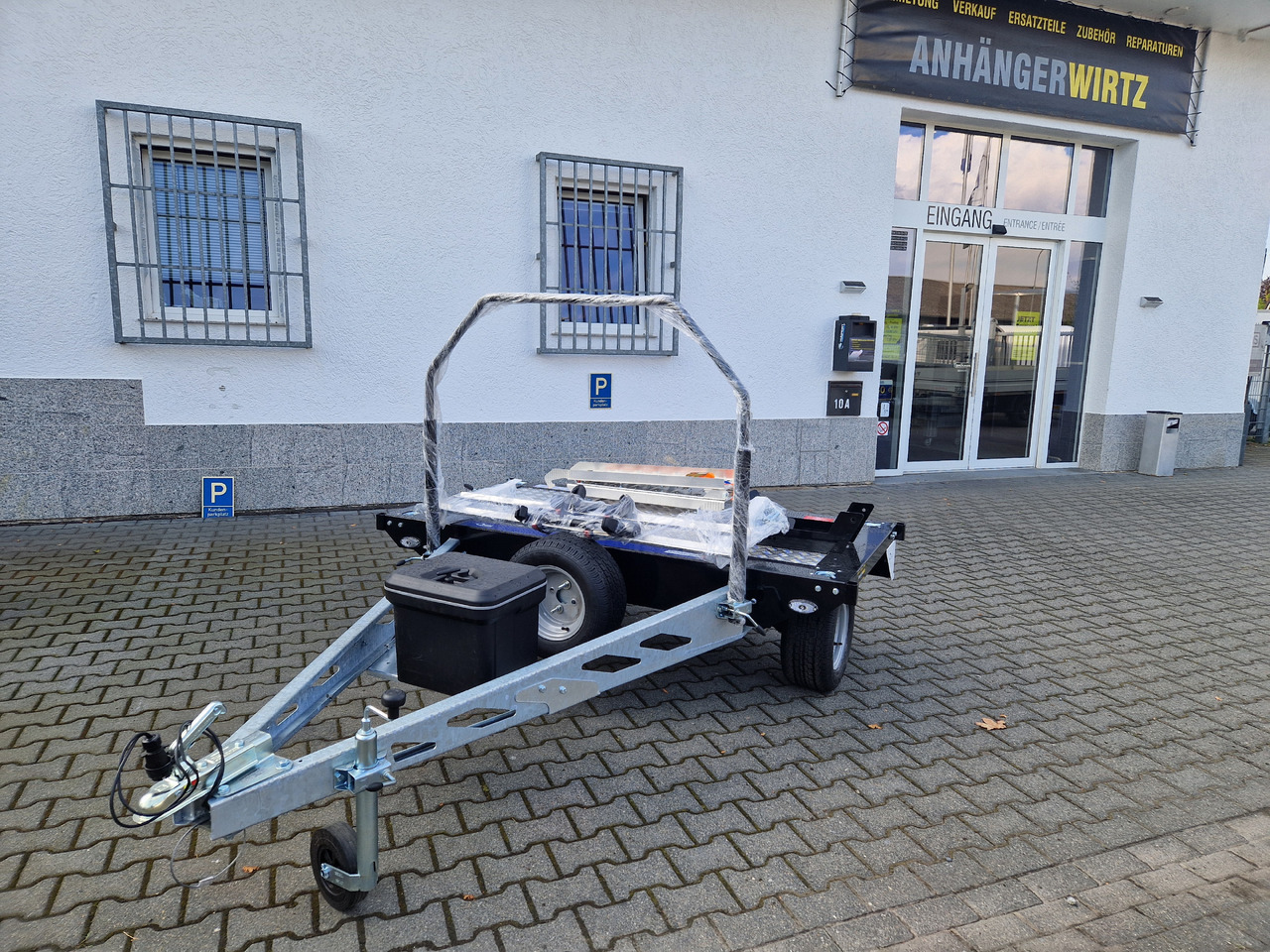 Motorradanhänger Motocamp 1 750 quer 200x107cm Motorrad Roller Fahrrad black 750kg - Mootorratta haagis: pilt 4 Motorradanhänger Motocamp 1 750 quer 200x107cm Motorrad Roller Fahrrad black 750kg - Mootorratta haagis: pilt 4