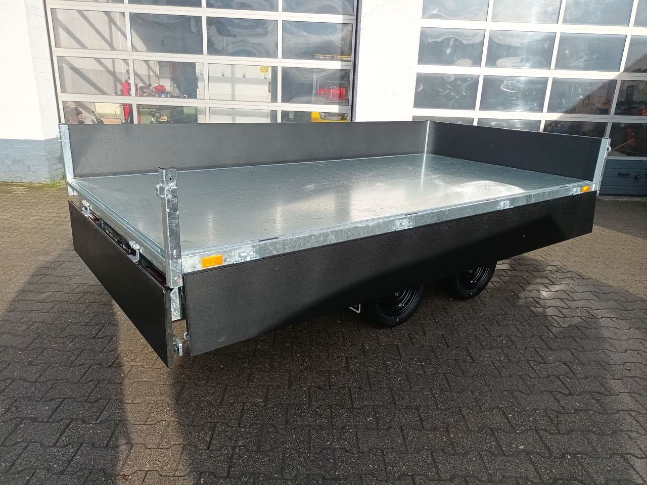 Kalluri järelhaagis Saris Kipper K3 356 184 3500 2 HD E 356x184x35cm black heavy duty Rampen Stützen NHP LED (L) 3500kg: pilt 19