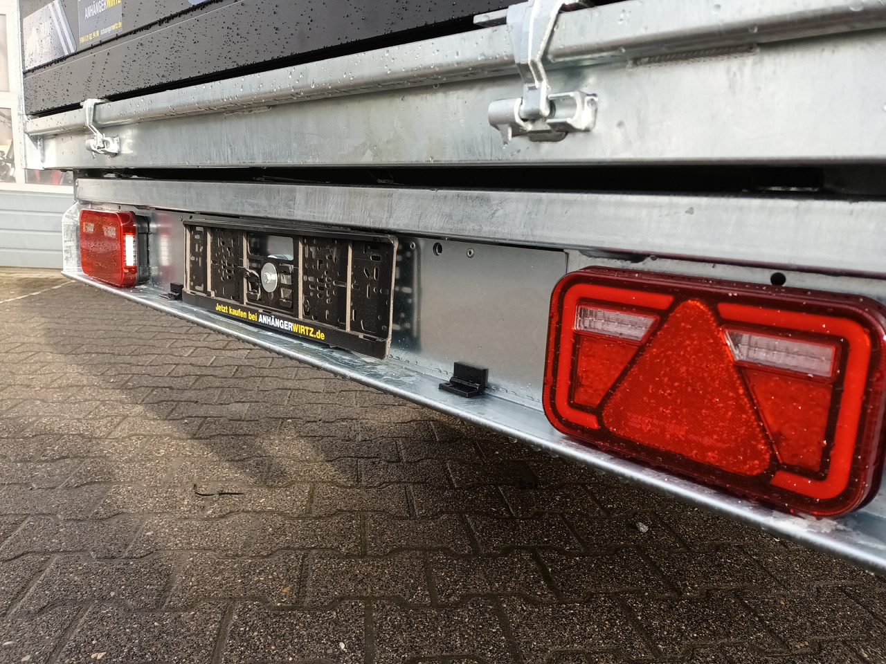 Kalluri järelhaagis Saris Kipper K3 356 184 3500 2 HD E 356x184x35cm black heavy duty Rampen Stützen NHP LED (L) 3500kg: pilt 6