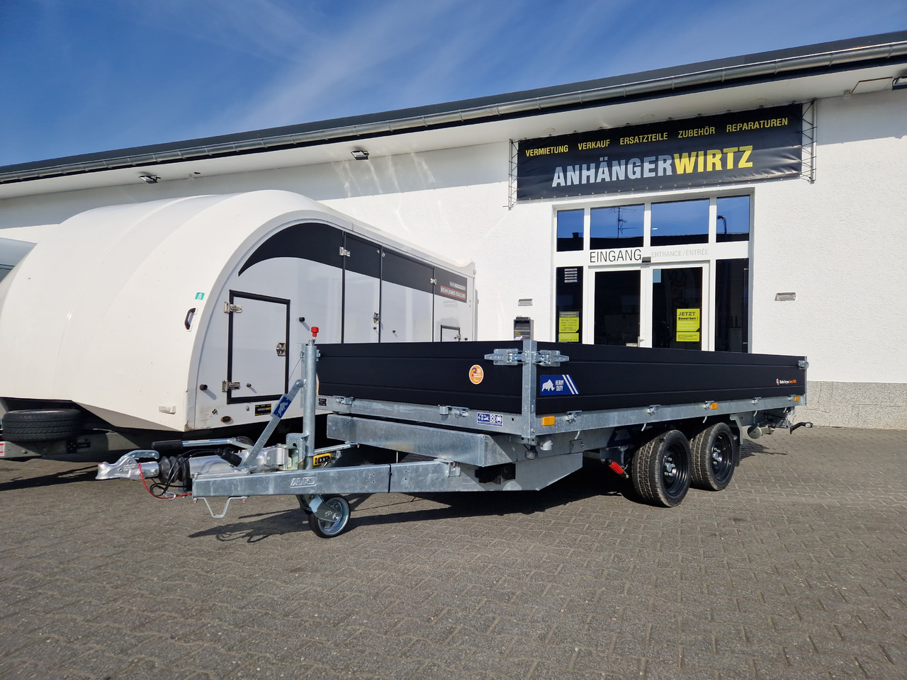 Saris Kipper K3 406 204 3500 2 HD E 406x204x35cm black Alu Auffahrrampen Stützen LED 3500kg - Kalluri järelhaagis: pilt 1 Saris Kipper K3 406 204 3500 2 HD E 406x204x35cm black Alu Auffahrrampen Stützen LED 3500kg - Kalluri järelhaagis: pilt 1