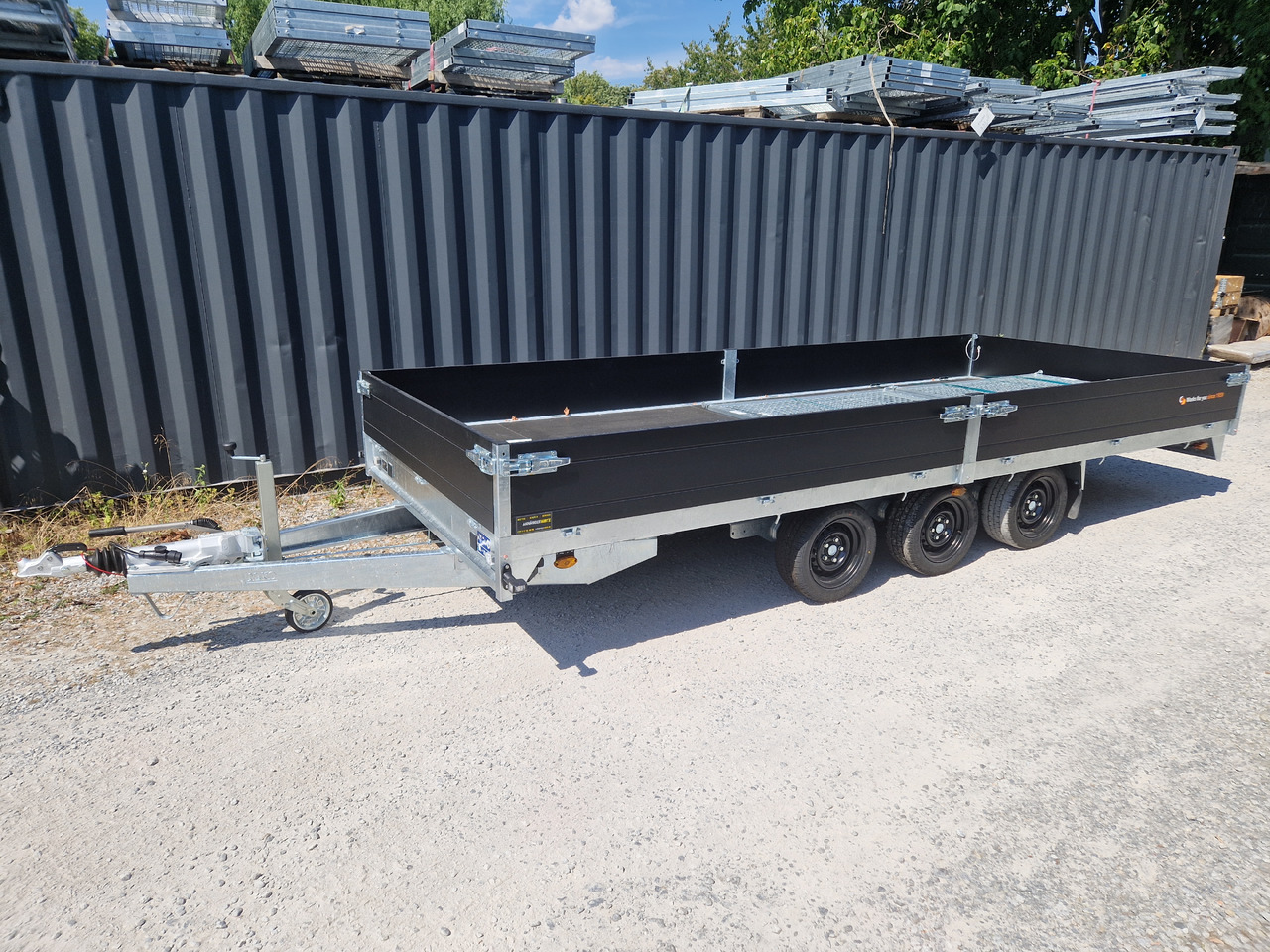 Platvormhaagis/ Madelhaagis Saris PL HD 506 204 3500 3 506x204x35cm heavy duty black LED Licht Tridem (XXL) 3500kg: pilt 14