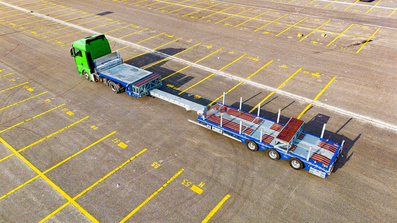STU 3 Axle Hydraulic Steering Low Loader - Madal platvormpoolhaagis: pilt 3 STU 3 Axle Hydraulic Steering Low Loader - Madal platvormpoolhaagis: pilt 3