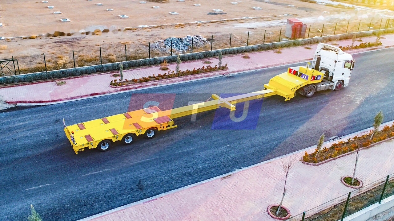 STU 3 Axle Hydraulic Steering Low Loader - Madal platvormpoolhaagis: pilt 1 STU 3 Axle Hydraulic Steering Low Loader - Madal platvormpoolhaagis: pilt 1