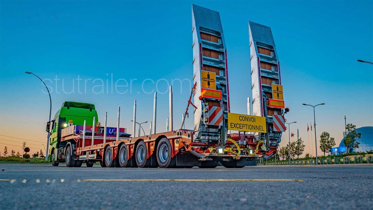 STU 4 Axle Extendable Lowbed Trailer - Madal platvormpoolhaagis: pilt 1 STU 4 Axle Extendable Lowbed Trailer - Madal platvormpoolhaagis: pilt 1