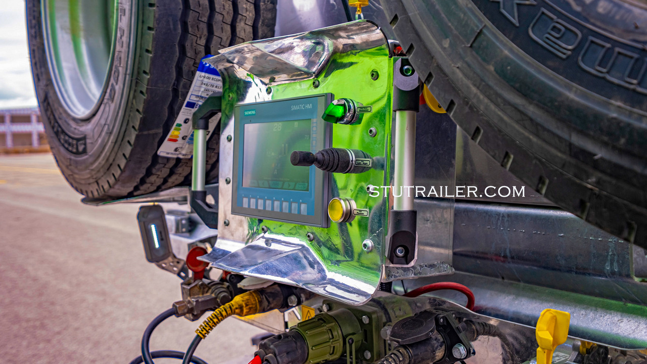 Uus Madal platvormpoolhaagis STU 5 Axle Hydraulic Steering Extendable Low Laoder: pilt 6 Uus Madal platvormpoolhaagis STU 5 Axle Hydraulic Steering Extendable Low Laoder: pilt 6