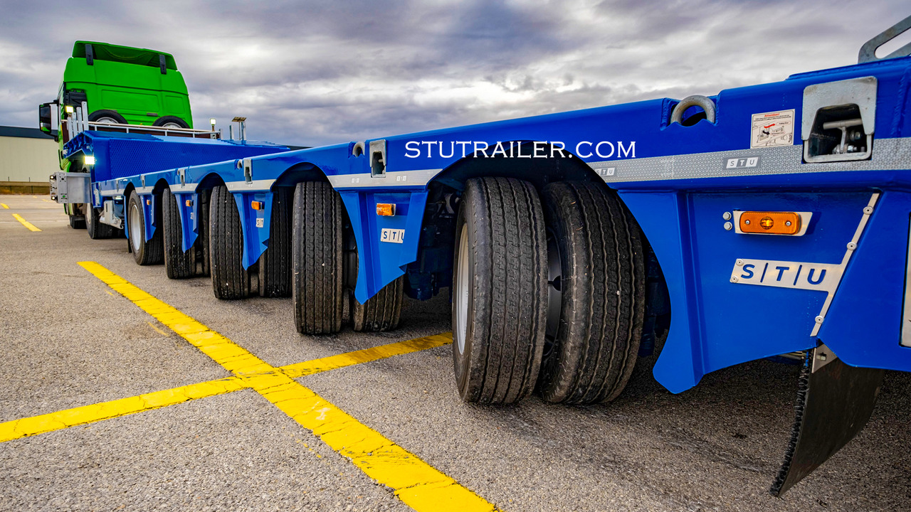 Uus Madal platvormpoolhaagis STU 5 Axle Hydraulic Steering Extendable Low Laoder: pilt 13 Uus Madal platvormpoolhaagis STU 5 Axle Hydraulic Steering Extendable Low Laoder: pilt 13